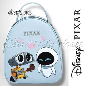 Bioworld Disney x Pixar WALL-E Chibi WALL-E & EVE Mini Backpack — New!!